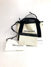 Borsa tote in tela BALENCIAGA 2Way Navy Cabas XS usata 32608