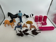 Rodeo Cowboy Cowgirl Horses Figure Toy Lot