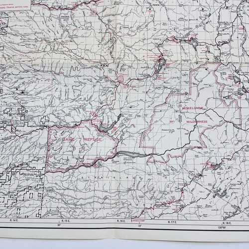 Vtg Map Amador District El Dorado National Forest California 1966 US Dept Agri - Picture 7 of 13