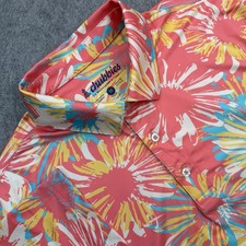 Chubbies Mens Medium Lightweight 'The P.I.' Performance Polo Floral Golf Outdoor