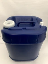 5-Gallon Stackable Water Storage Container w/Lids + Spigot,  Survival/Emergency