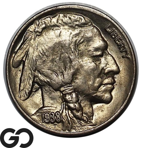 1938-D Buffalo Nickel, Solid Gem BU++