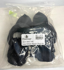 Powerstep Luxe Women's Orthotic Slippers - Memory Foam Slip-ons Black - W9 US