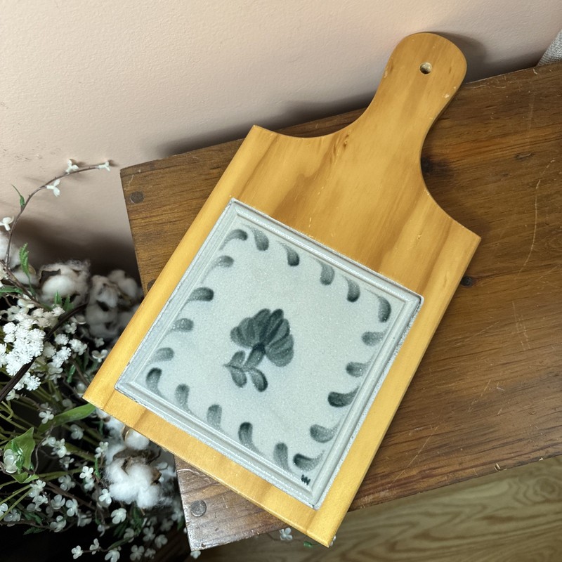 Don Hains Salmon Falls Pottery Green Pennsylvania Trivet/Cutting Board