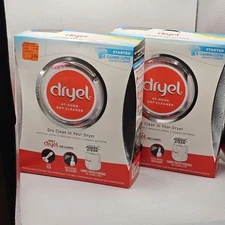 Dryel At-Home Dry Cleaner Starter Kit - 4 Loads NIB Two Boxes For Your Dryer