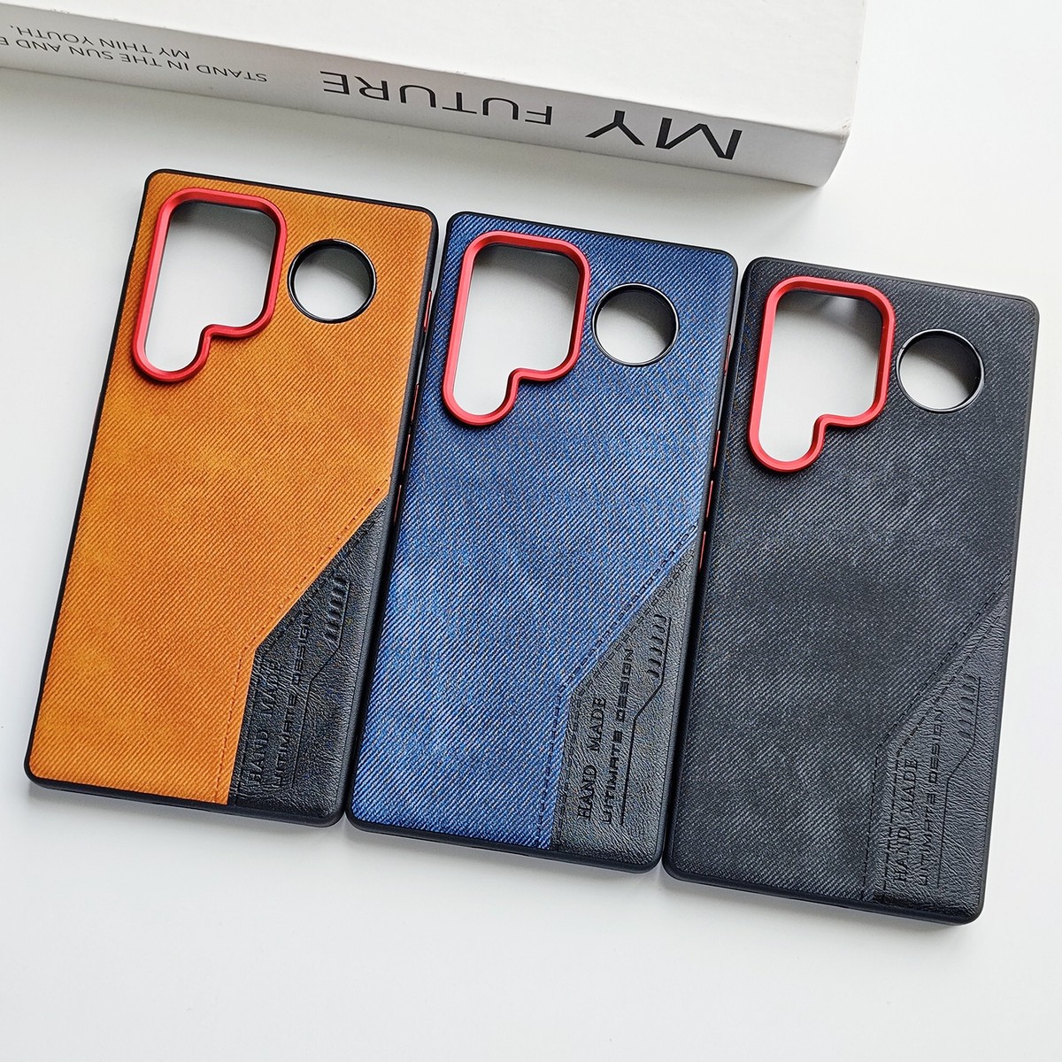 For ZTE nubia RedMagic 11 Air, Hybrid Denim Patchwork Leather