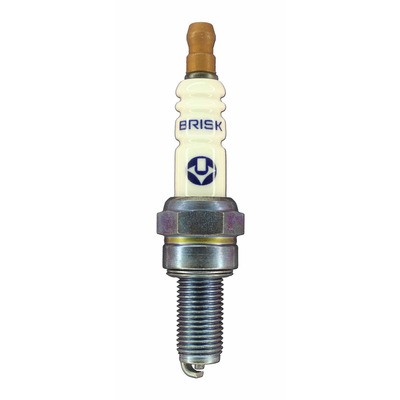 Brisk Spark Plug Silver Racing 10 mm Thread 19 mm Reach Heat Range 8 AR08S