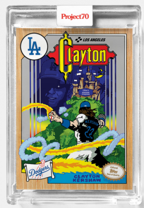 2021 Topps Project 70 Clayton Kershaw #577 by Ermsy Castlevania NES Cover