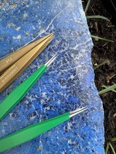 tweezers Dumont, Bergeon 2pce brass No 1 and 2pce No 3 non magnetic steel