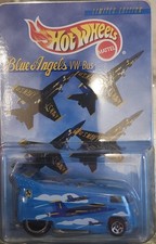 Hot Wheels Blue Angels VW Drag Bus Limited Edition 19690 W/ Protector case Mint.