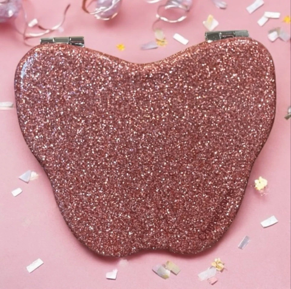 蔻驰粉色金属小巧镜面全新 Wit 标签无盒 — 第 2/4 张图片