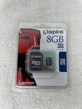 Genuine Kingston 8GB Micro SD w/ adapter Flash Memory Card SDC4 HC SDHC Class 4