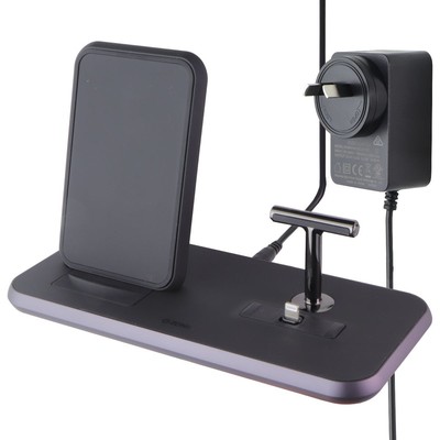 ZENS Stands + Dock Fast 20W Wireless Qi Charger for iPhone - Blk (AU PLUG)