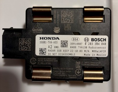 2021-2023 Honda Accord Blind Spot Radar Module Control Unit OEM 36801-TGZ-A02