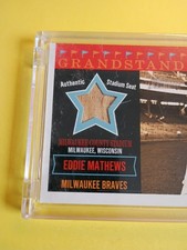 2003 Topps Heritage - Grandstand Glory Eddie Mathews #GG-EM (MEM)