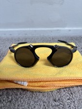 Oakley Madman OO6019 Polarized Sunglasses X-Metal Pewter Black Lens RARE