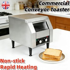 Commercial Conveyor Toaster Stainless Steel Rotating Toasters Oven Fast Heating
