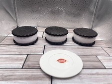 Dairy Queen DQ Plate  Ice Cream Sandwich Set Of 3 Plastic Pretend Food Toy