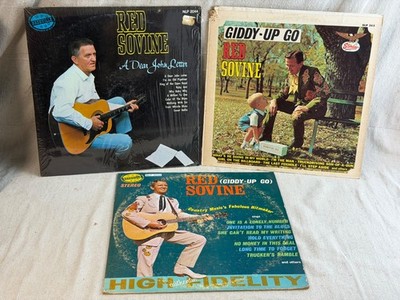 Red Sovine Vinyl Record Lot of 3 LPs ~ Giddy-Up / Sensational / Dear John