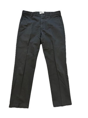 Dockers Slim Tapered Black Chino Pants Men s W34 Button Zip Twill