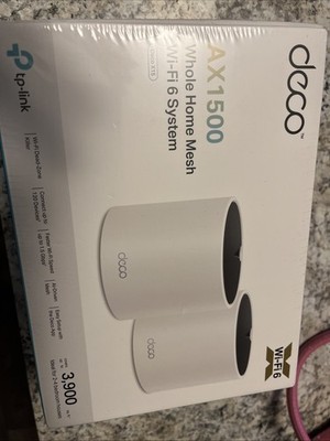 TP-Link Deco Dual-Band AX1500 Whole Home Mesh WiFi 6 Router 2 Pack