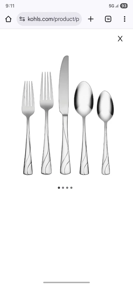 NIB Oneida River 72 Pc Stainless Flatware Set Service For 14 + 2 Pc Serving Set - Image 2 of 4