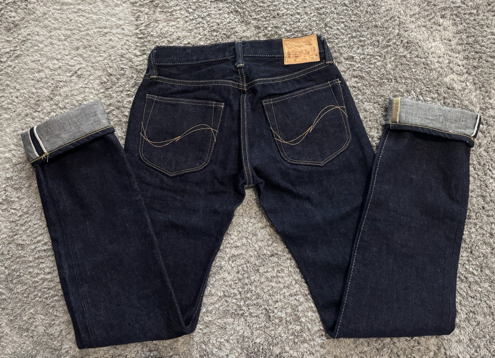 Samurai Jeans S003jp Yamato 21OZ Selvedge Denim Slim Indigo One Wash 31/36