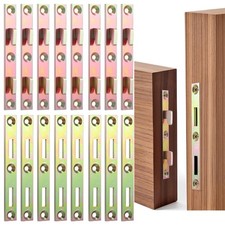 AojSup 8 Sets Metal Bed Rail Fasteners, 5 Inch Heavy Duty Gold