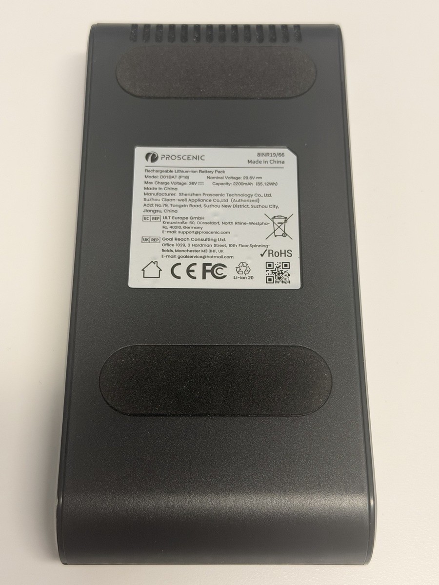 Proscenic Rechargeable Lithium-ion Battery Pack Model: D01BAT (P16