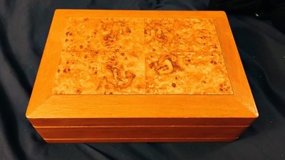 Vintage Jewelry Box Organizer Compartment Underneath For Necklaces Etc