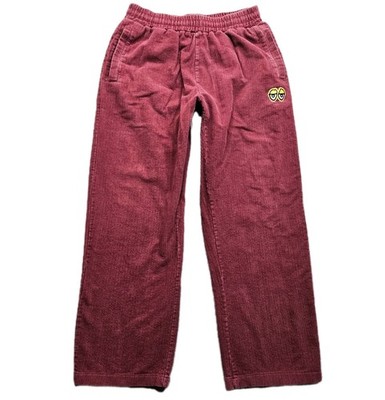 Krooked Skateboards Pants Mens Large Red Corduroy Mark Gonzales Eyes Logo Skater