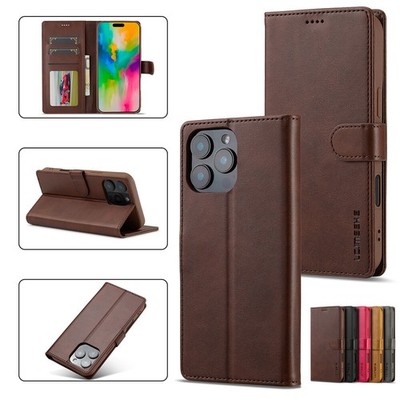 Wallet Case Leather Flip Cover For iPhone 17 17e 16 15 14 Plus 13 12 11 Pro Max