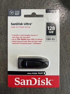 SanDisk Ultra USB 3.0 Flash Drive - Stick | Schwarz Neu | OVP | Händler |   