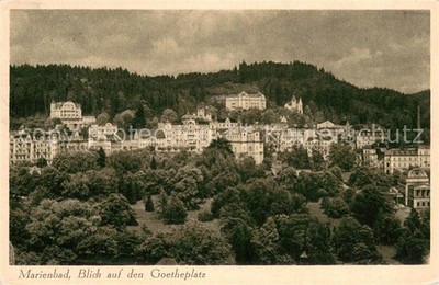 Marienbad Tschechien Boehmen Blick auf Goetheplatz