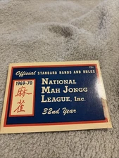 National Mah Jongg League 1969-70 Official