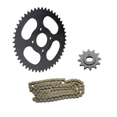 Kettensatz 12/47 Zähne Ritzel Kettenrad Kette für Hercules Prima 2 3 4 5 M 4 5
