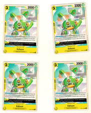 Set Of 4 Edison OP13-102 Uncommon One Piece Trading Card