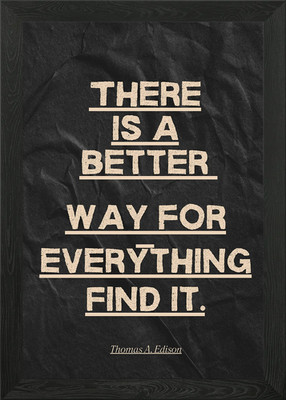 solution quotes Gerahmtes Wandbild Poster Leinwanddruck Bild