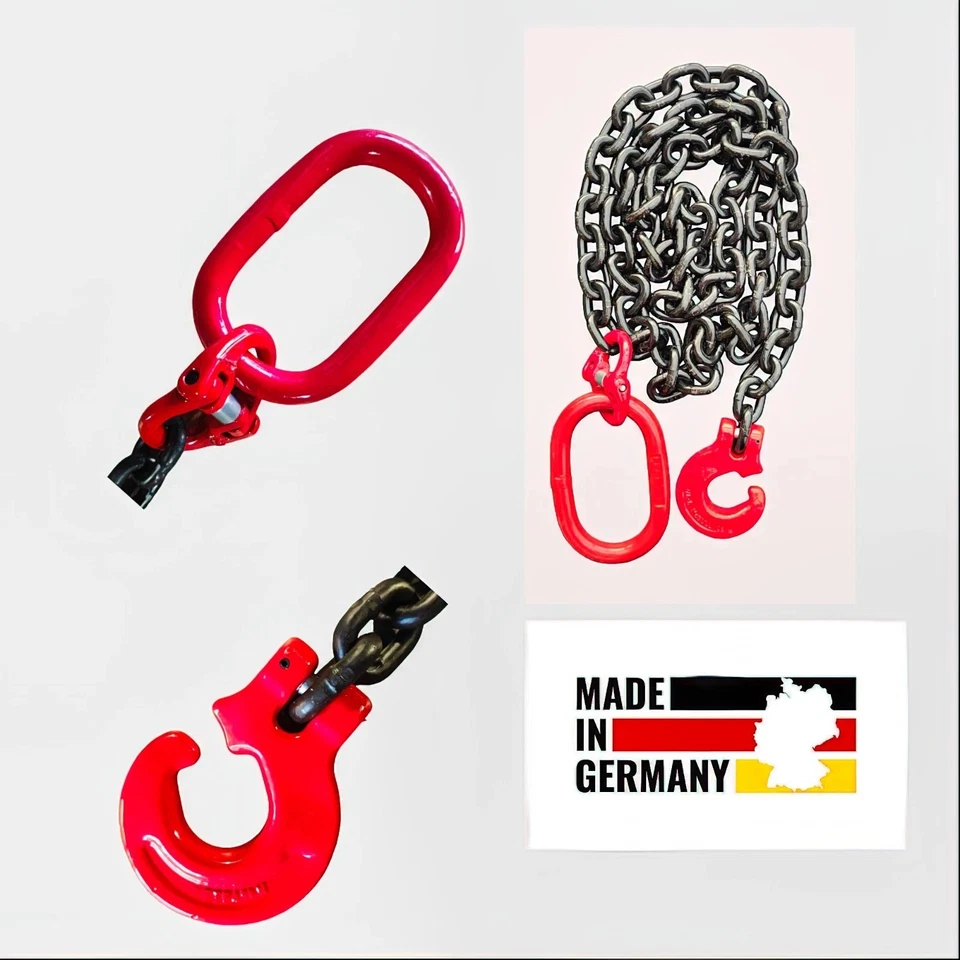 Forstkette 6mm 2000daN EN 818-2 GK8 Chokerkette Aufhängering - Bild 3 von 4