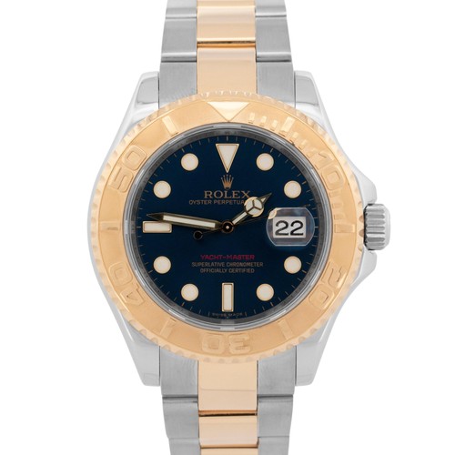 Rolex Yacht-Master 40mm BLUE 18K Two-Tone 18K Yellow Gold Steel 16623 Watch