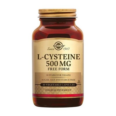 Solgar, L-Cystein, 500 mg, 30 Vegetarische Kapseln