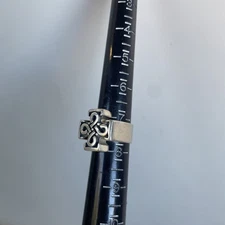 Sterling Celtic Cross Ring Size 7.75 Signed Boma