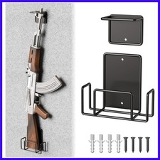 - Rivestimento Vinile Porta Fucili da Parete, Acciaio Resistente Verticale Pistola Parete M...