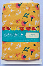 The Pioneer Woman Spring Ditsy Precut Yellow Floral Fabric 1 Yd Cotton 45" x 36"