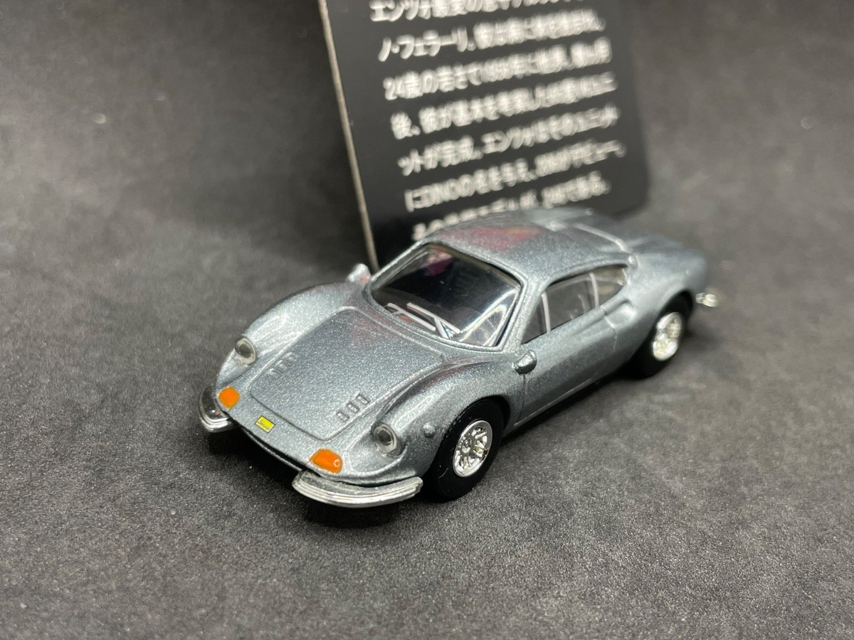 ミニカー 1/43 FERARRI Dino246minicar silver Kyosho 1/64 Ferrari collection 1 Dino 246 GT Silver Diecast model