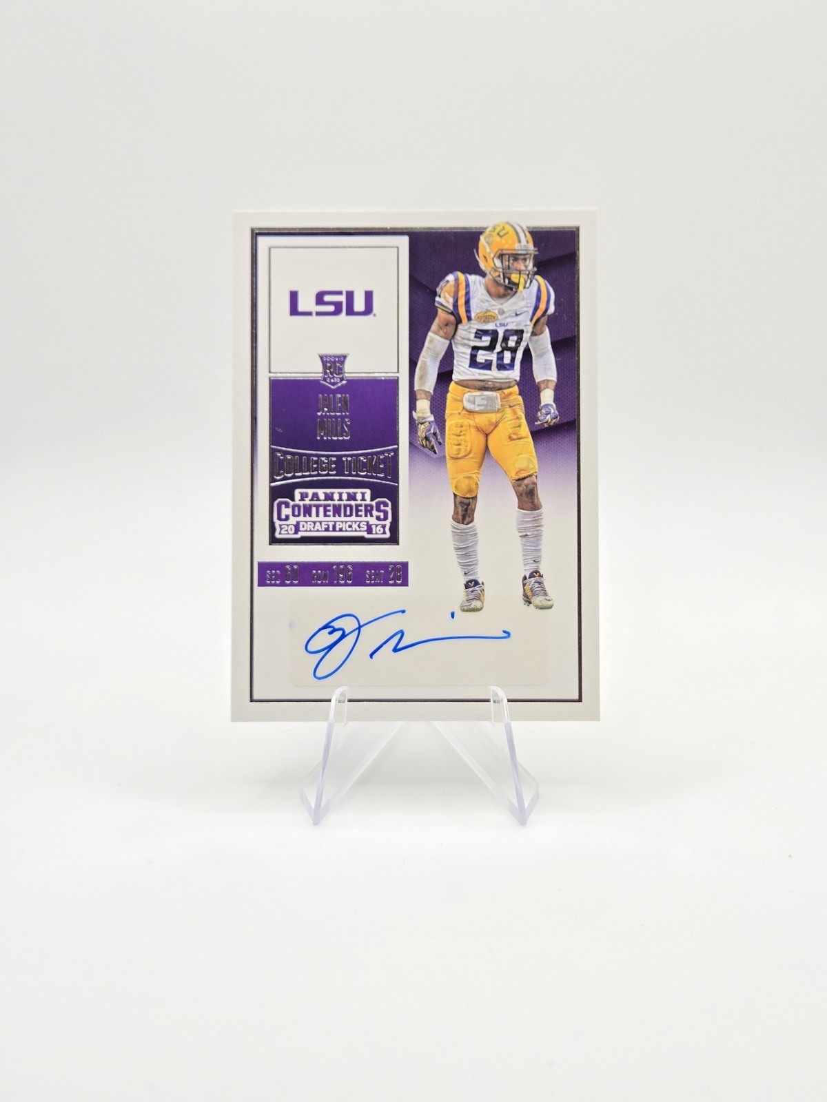 Jalen Mills Panini Contenders Draft Picks #214 Autograph
