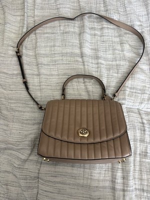 Coach Tilly Top Handle With Linear Quilting Bag