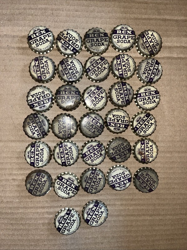 Vintage Rex Grape Soda Bottle Caps A Lot Of 32
