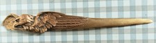 Antique Beautiful Golden Eagle Gilded Bronze Paper Cutter Signed Maurice FRÉCOURT CA54