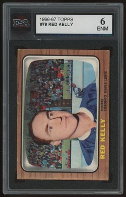 1966-67 Topps Hockey KSA 6 Red Kelly Toronto Maple Leafs #79